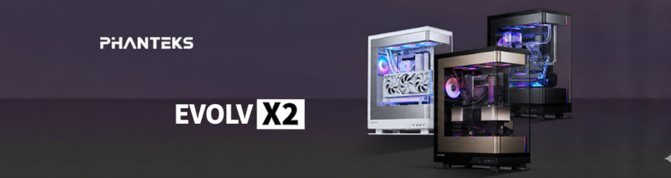 PHANTEKS Evolv X2, Midi-Tower, E-ATX, Tempered Glass, DRGB