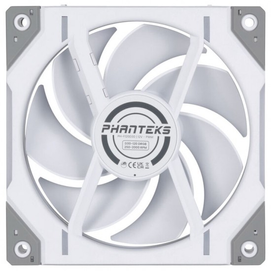 Phanteks D30 120mm DRGB PWM Fan - Beyaz