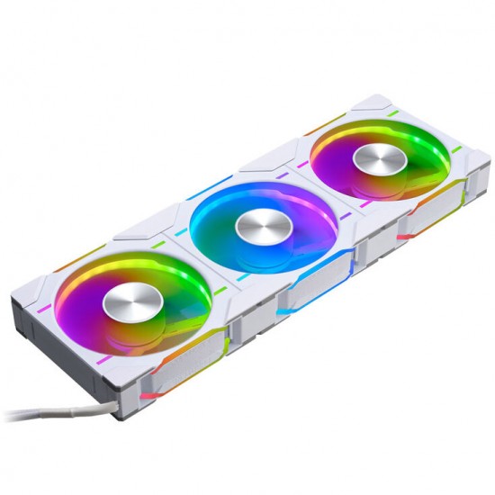 Phanteks D30-120 D-RGB Fan 12cm (120mm) Beyaz 3'lü Set - Reverse Airflow