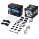 Phanteks D30-140 D-RGB Fan 14cm (140mm) Siyah 3'lü Set