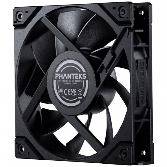 PHANTEKS M25 Gen2 PWM Fan - 120mm, Black PHANTEKS M25 Gen2 PWM Fan - 120mm, Black