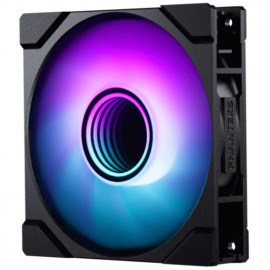 PHANTEKS M25 Gen2 PWM D-RGB Fan - Reverse Blade, 120mm, Black PHANTEKS M25 Gen2 PWM D-RGB Fan - Reverse Blade, 120mm, Black