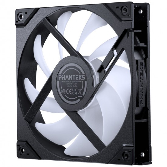 PHANTEKS M25 Gen2 PWM D-RGB Fan - Reverse Blade, 140mm, Black PHANTEKS M25 Gen2 PWM D-RGB Fan - Reverse Blade, 140mm, Black