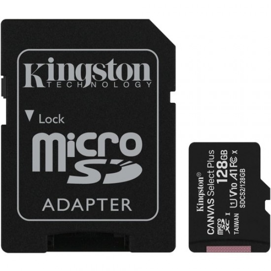 Kingston Canvas Select Plus 128 GB Class 10/UHS-I (U1) microSDXC Hafıza Kartı