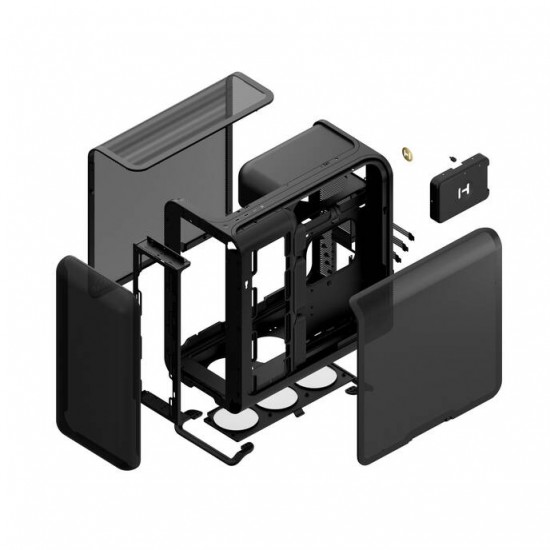 HYTE X50 Air - Pitch Black - PC Case