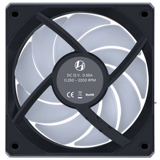 Lian Li UNI FAN CL Wireless - 120mm (12cm) , Black Fan, 3'lü Paket (Kontrolcü Dahil)