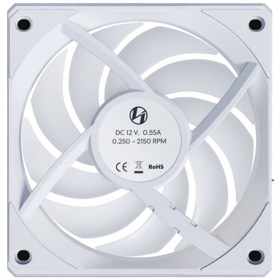 Lian Li UNI FAN CL Wireless Reverse Blade - 120mm (12cm) , White Fan Lian Li UNI FAN CL Wireless Reverse Blade - 120mm (12cm) , White Fan