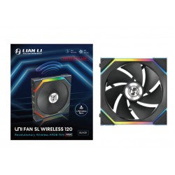 Lian Li UNI FAN SL Wireless ARGB PWM Fan - 120mm, Siyah Renk - Reverse Blade