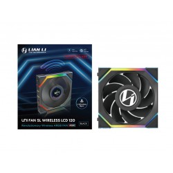 Lian Li UNI FAN SL Wireless LCD Fan - ARGB, PWM - 120mm - Siyah Renk - Reverse Blade