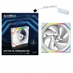 Lian Li UNI FAN SL Wireless ARGB PWM Fan - 120mm, Beyaz Renk