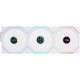 Lian Li UNI FAN TL Wireless LCD Fan - ARGB, PWM - 120mm - Beyaz Renk - Kontrolcü Dahil 3'lü Set - Reverse Blade