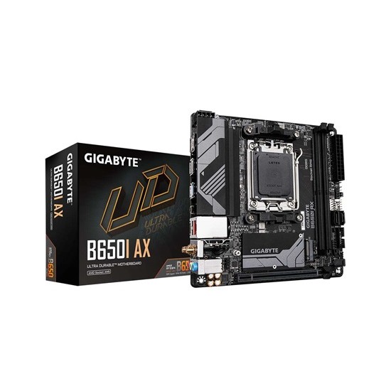 Gigabyte B650I AX - 1.0 - mini ITX - Socket AM5 - AMD B650 Anakart Gigabyte B650I AX - 1.0 - mini ITX - Socket AM5 - AMD B650 Anakart