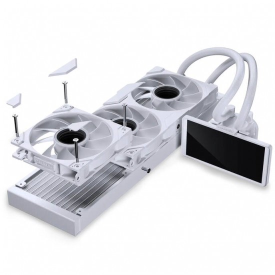 Phanteks Glacier One 360M25 6" LCD Display - 360mm - White Water Cooling Phanteks Glacier One 360M25 6" LCD Display - 360mm - White Water Cooling