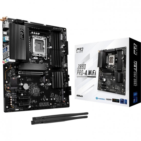 ASRock Z890 PRO-A WiFi Anakart - LGA1851 Soket - Z890 Chipset