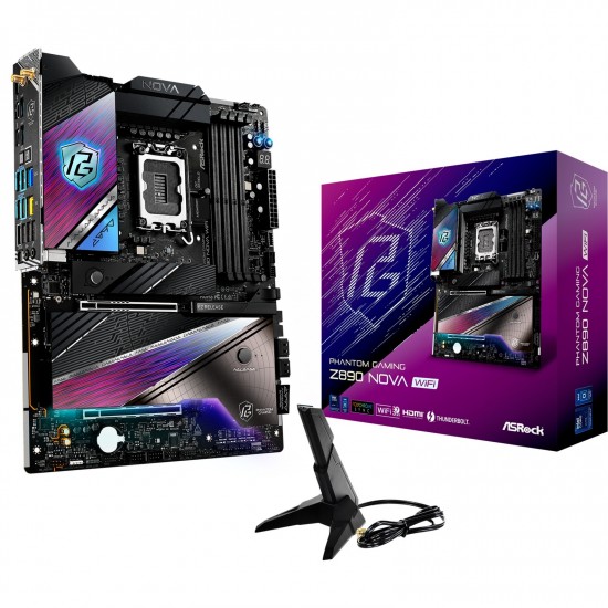 ASRock Phantom Gaming Z890 NOVA WIFI Anakart - ATX - LGA1851 Soket - Z890 Chipset
