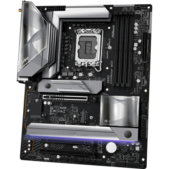 ASRock Z890 LiveMixer WiFi, Intel Z890 Mainboard, Socket LGA 1851, Intel Z890, ATX, DDR5 Anakart