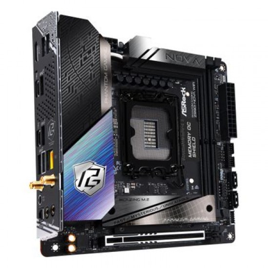 ASRock Phantom Gaming Z890I NOVA WIFI Anakart - mini ATX Form - LGA1851 Soket - Z890 Chipset