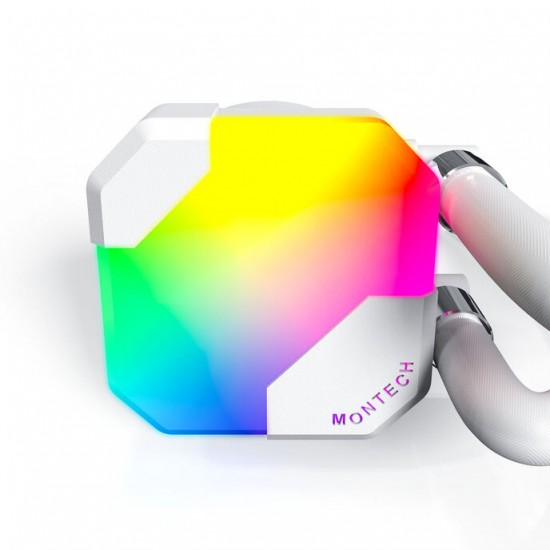 Montech Hyper Flow ARGB AIO - Sıvı işlemci Soğutucusu - 360mm - Beyaz Montech Hyper Flow ARGB AIO - Sıvı işlemci Soğutucusu - 360mm - Beyaz