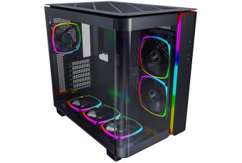 Montech KING 95 PRO - Tempered Glass veya Mesh Kullanım, ARGB (6 Fanlı) Siyah Kasa