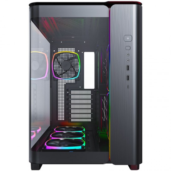 Montech KING 95 PRO - Tempered Glass veya Mesh Kullanım, ARGB (6 Fanlı) Siyah Kasa