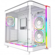 Montech KING 95 PRO - Tempered Glass veya Mesh Kullanım, ARGB (6 Fanlı) Beyaz Renk