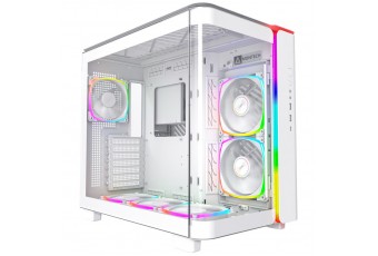 Montech KING 95 PRO - Tempered Glass veya Mesh Kullanım, ARGB (6 Fanlı) Beyaz Renk