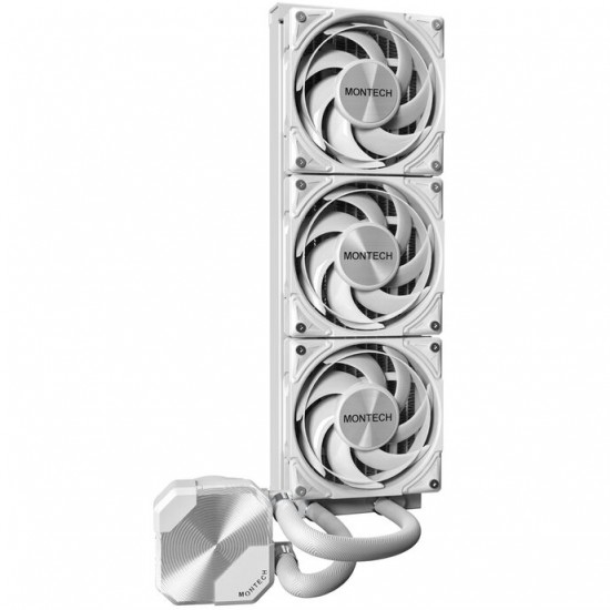 Montech HyperFlow Silent AiO - Sıvı İşlemci Soğutucusu - 360mm, Beyaz Renk (Sessiz Seri) Montech HyperFlow Silent AiO - Sıvı İşlemci Soğutucusu - 360mm, Beyaz Renk (Sessiz Seri)