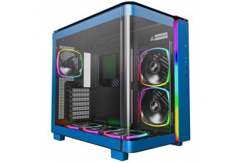Montech KING 95 PRO - Tempered Glass veya Mesh Kullanım, ARGB (6 Fanlı) Mavi Renk