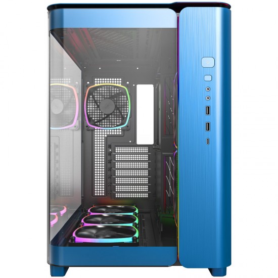 Montech KING 95 PRO - Tempered Glass veya Mesh Kullanım, ARGB (6 Fanlı) Mavi Renk