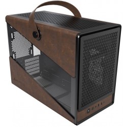 Montech HERITAGE PC Kasası, Midi Tower, ATX, Tempered Glass (Cam Panel) - Siyah/Kahverengi