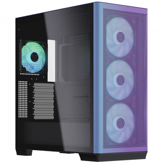 APNX C1 Mid-Tower ATX Case, Tempered Glass - ChromaFlair APNX C1 Mid-Tower ATX Case, Tempered Glass - ChromaFlair