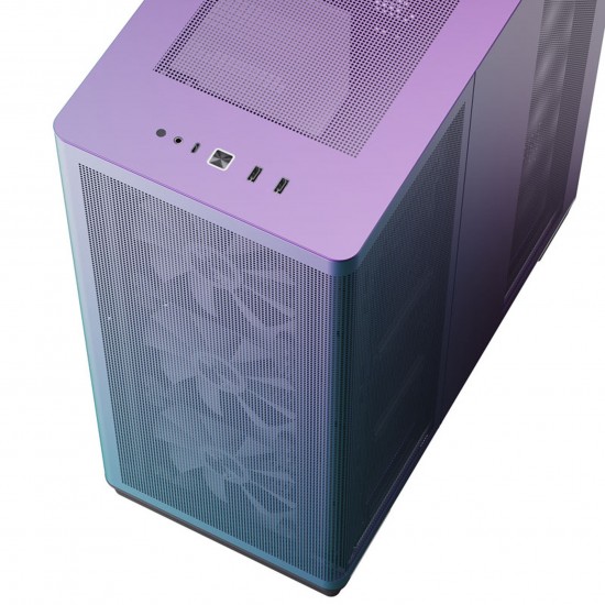 APNX C1 Mid-Tower ATX Case, Tempered Glass - ChromaFlair APNX C1 Mid-Tower ATX Case, Tempered Glass - ChromaFlair