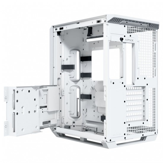 APNX V1 Bilgisayar Kasası - Midi-Tower, ATX, Tempered Glass – Renk: Beyaz + Ağaç (wood) APNX V1 Bilgisayar Kasası - Midi-Tower, ATX, Tempered Glass – Renk: Beyaz + Ağaç (wood)