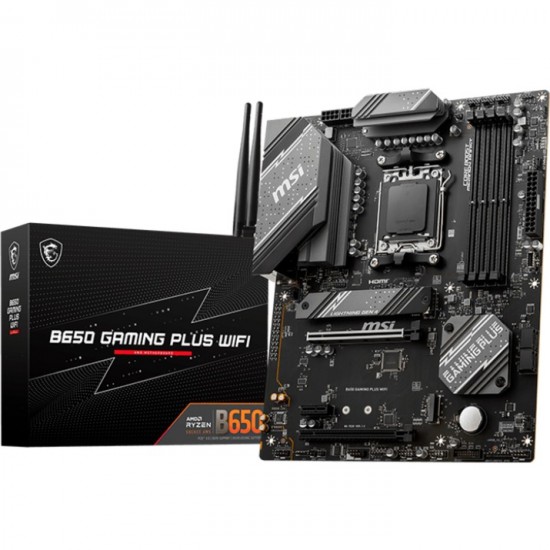 MSI B650 GAMING PLUS WIFI Anakart - Soket AM5 - B650 Chipset