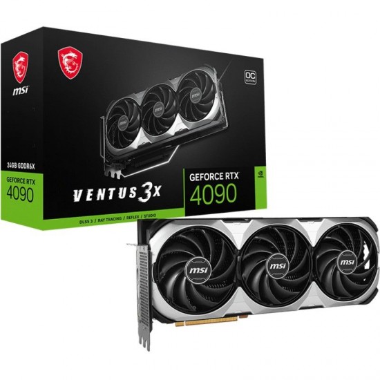 MSI GeForce RTX 4090 VENTUS 3X E 24G OC - 24 GB GDDR6X OC Ekran Kartı
