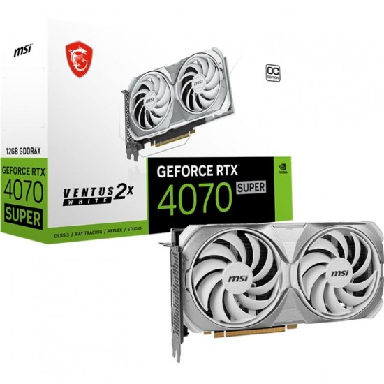 MSI RTX 4070 Super 12GB 2X White OC GDDR6X Ekran Kartı