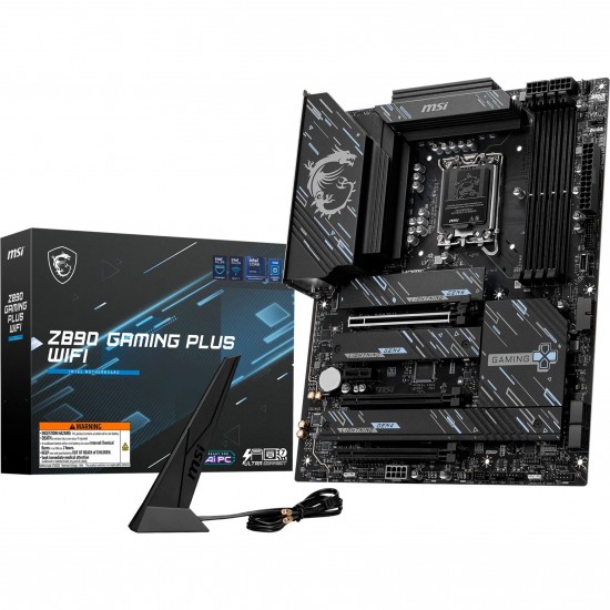 MSI Z890 GAMING PLUS WIFI Anakart , LGA1851 Soket, Z890 Chipset