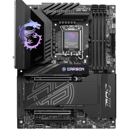 MSI MPG Z890 Carbon WIFI Anakart, 1851 Socket, Intel Z890, ATX, DDR5