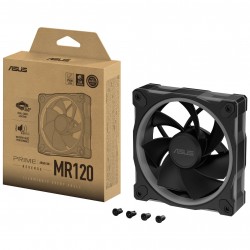 ASUS Prime MR120 ARGB Fan, PWM - 120mm, Black - Reverse Blade ASUS Prime MR120 ARGB Fan, PWM - 120mm, Black - Reverse Blade
