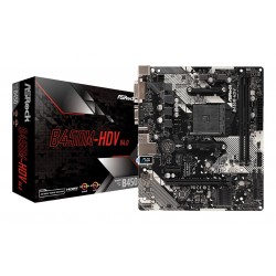 Asrock B450M-HDV R4.0 - B450 Chipset - Socket AM4 - micro ATX Motherboard