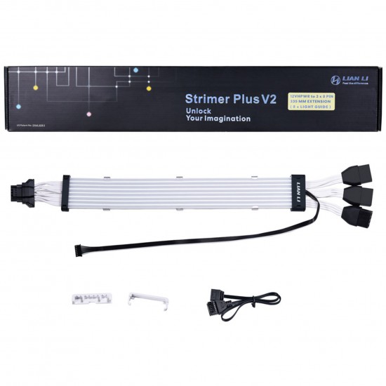 Lian Li Strimer Plus V2 12VHPWR 3x 8- to 16-pin extension - 335mm, 8 LED lanes
