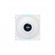 Lian Li UNI FAN TL LCD 120mm Beyaz Fan - Model: 12RTLLCD1W - Reverse Blade