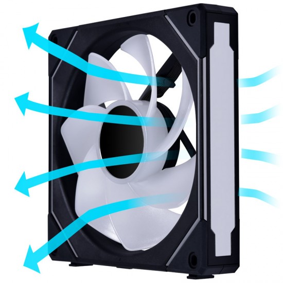 Lian Li UNI FAN SL Infinity (SL-INF) 140mm ARGB PWM - Reverse Blade - Siyah