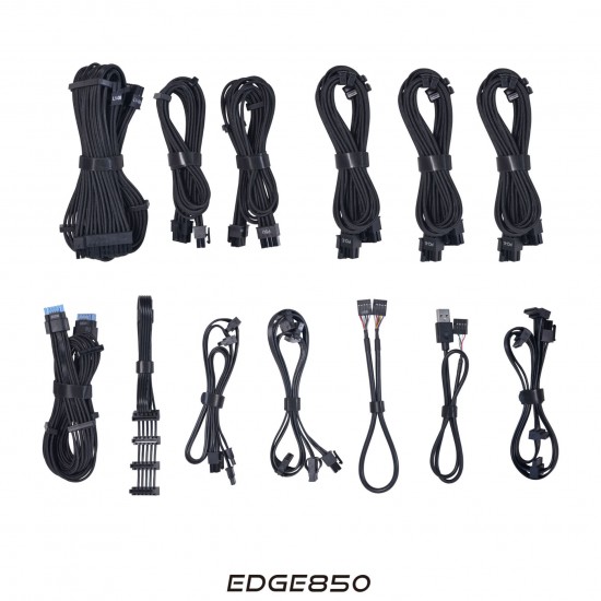 Lian Li EDGE EG0850 80 PLUS Platinum Power Supply, PCIe 5.1, ATX 3.1 - 850 Watt, Black