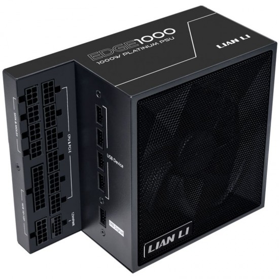 Lian Li EDGE EG1000 80 PLUS Platinum Power Supply, PCIe 5.1, ATX 3.1 - 1000 Watts, Black