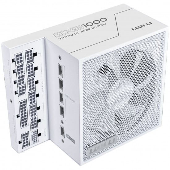 Lian Li EDGE EG1000 80 PLUS Platinum Power Supply, PCIe 5.1, ATX 3.1 - 1000 Watts, White