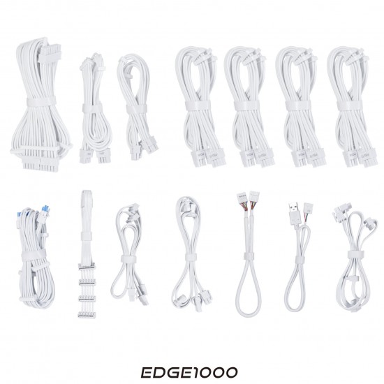 Lian Li EDGE EG1000 80 PLUS Platinum Power Supply, PCIe 5.1, ATX 3.1 - 1000 Watts, White