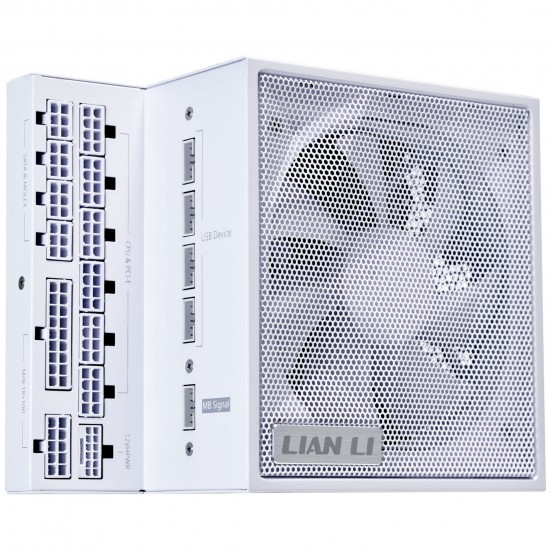 Lian Li EDGE EG1000 80 PLUS Platinum Power Supply, PCIe 5.1, ATX 3.1 - 1000 Watts, White