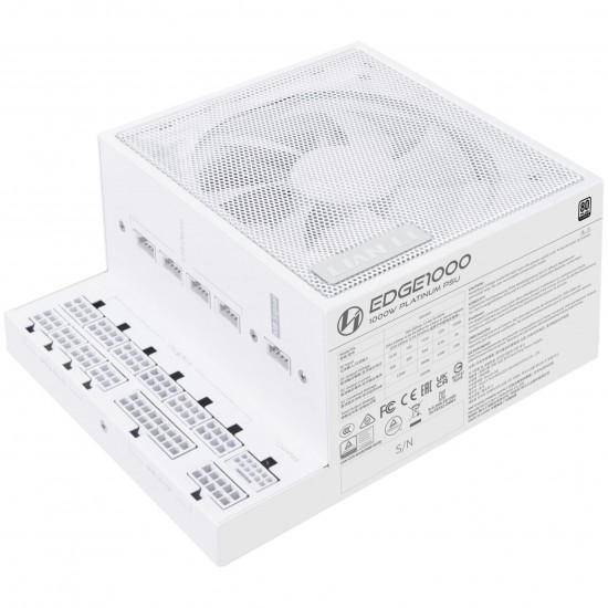Lian Li EDGE EG1000 80 PLUS Platinum Power Supply, PCIe 5.1, ATX 3.1 - 1000 Watts, White