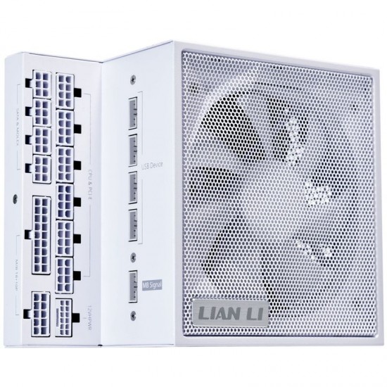Lian Li EDGE EG1300 80 PLUS Platinum Power Supply, PCIe 5.1, ATX 3.1 - 1300 Watts, White